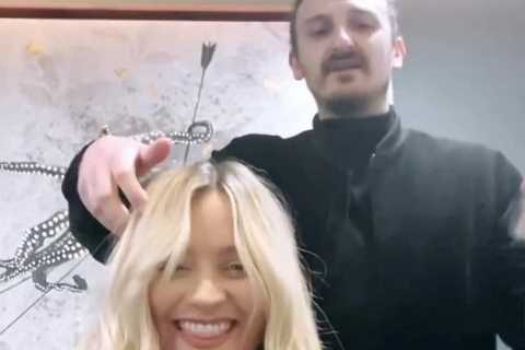 Laura Whitmore is all smiles as she shows off stunning hair transformation