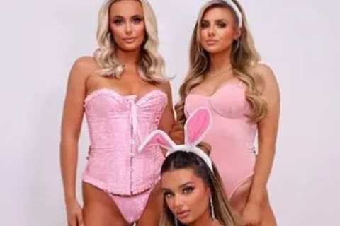 Love Island stars sizzle as they reunite for pink bunny outfit photoshoot