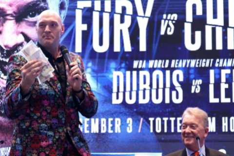 Frank Warren reveals Tyson Fury’s next three fights in heavyweight title plan in devastating blow..