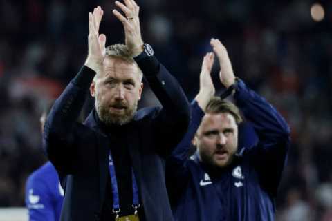 Chelsea boss Graham Potter BOOED by Brighton fans as he returns to Amex for first time since..
