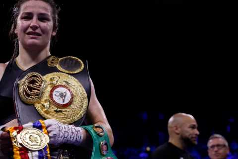 Katie Taylor STILL the lightweight queen with dominant display over Karen Carabajal – winning by..