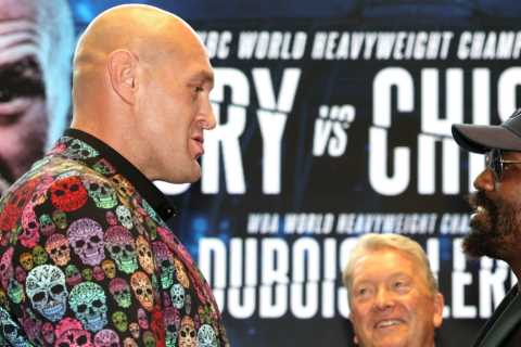 Tyson Fury and Derek Chisora warned rival Oleksandr Usyk could make surprise appearance at..