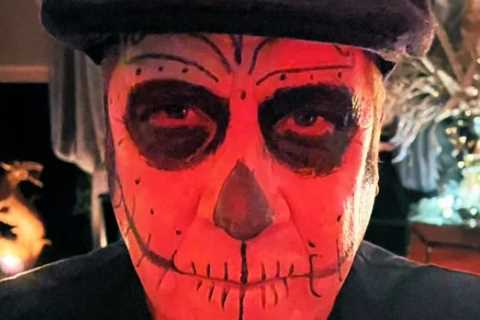 Arsenal legend looks unrecognisable as scary Halloween skeleton… but can you guess who it is