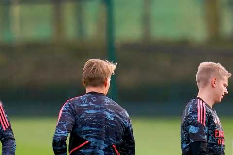 Arsenal in huge boost with Bukayo Saka and Oleksandr Zinchenko back in full training ahead of..