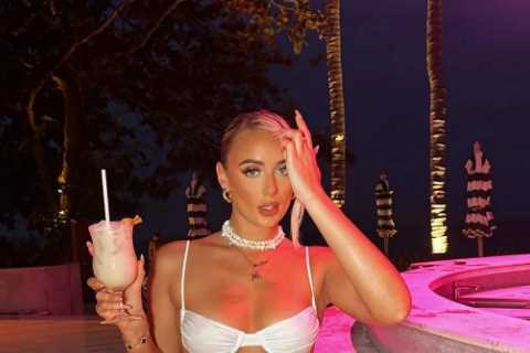 Love Island star poses for sexiest shots ever in bikini that would be too skimpy for the villa