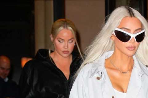 Kim Kardashian’s frail frame drowns in baggy trench coat in new photos after fans fear star took..