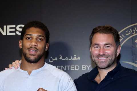 Anthony Joshua’s promoter Eddie Hearn warns not to ‘rule out’ Tyson Fury fight in future after..