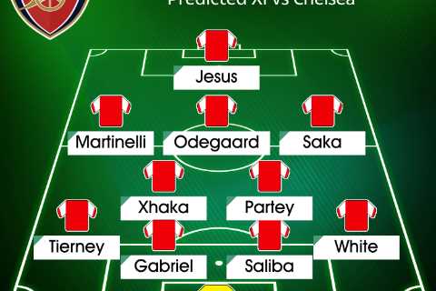 How Arsenal could line up against Chelsea with Saka set for instant return and Tierney pushing to..