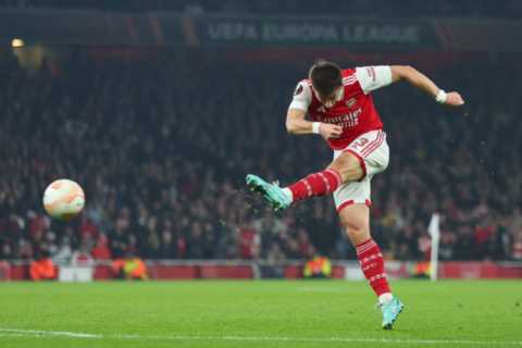 Arsenal 1 FC Zurich 0: Tierney thunderbolt sends Gunners into Europa League last-16 and avoid..