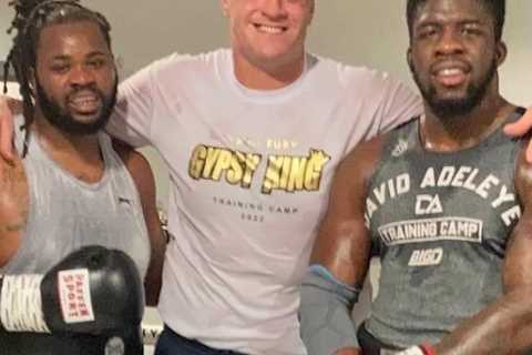Tyson Fury puts Jermaine Franklin through his paces as he helps unbeaten American prepare to face..