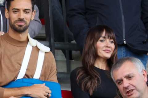Pablo Mari watches Monza clash from stands in a sling after Arsenal star was stabbed in horrific..
