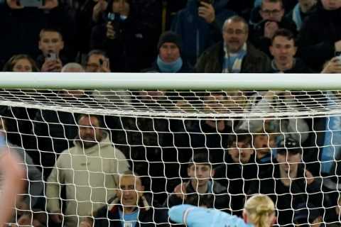 Fuming Arsenal fans all say the same thing as Bernd Leno comes agonisingly close to saving Erling..