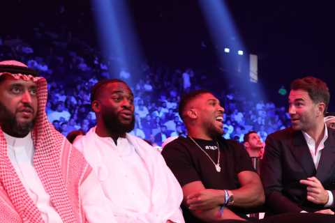 Anthony Joshua’s promoter Eddie Hearn reveals ‘frontrunner’ for boxing return and says they called..