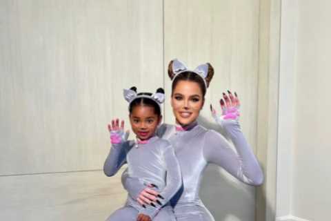Khloe Kardashian shares sweet video of daughter True, 4, with her baby brother as star keeps son’s..