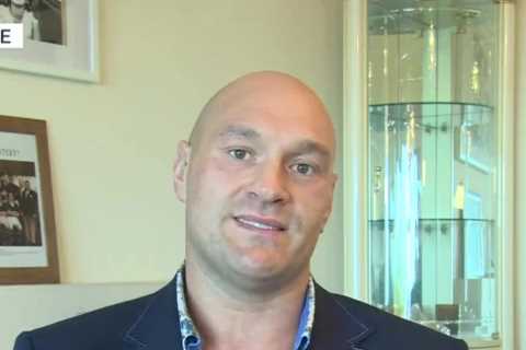 Tyson Fury jokes ‘being at home with six kids and a dog would drive any man out of retirement’..