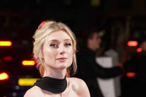 Elizabeth Debicki wows in black gown harping back to Diana’s iconic ‘revenge dress’ for The Crown..