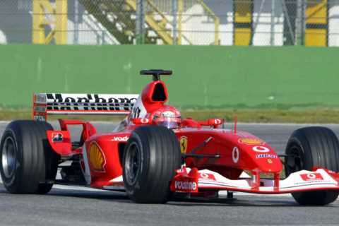 Michael Schumacher’s record-breaking Ferrari sells at auction for £13m and becomes most valuable..