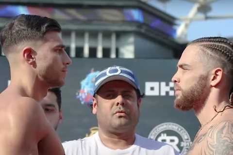 Watch Tommy Fury’s intense face off with Paul Bamba as American accuses rival of being ‘7lb..