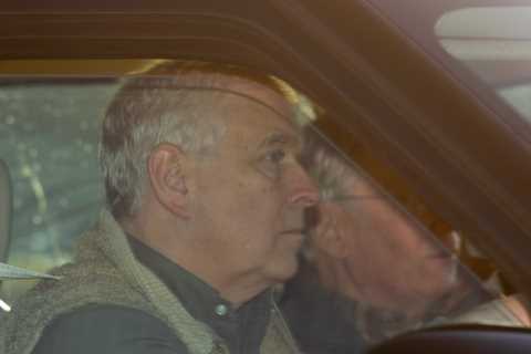 Prince Andrew seen at the heart of Royal Family as King Charles &amp; his siblings gather for..
