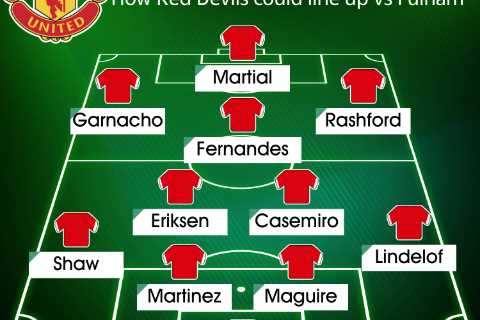 How Man Utd could line up against Fulham with Cristiano Ronaldo a doubt with illness and Anthony..