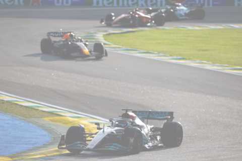 George Russell makes his first ever pole in F1 at Sao Paulo Grand Prix as Lewis Hamilton is..