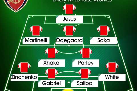 How Arsenal could line up against Wolves with chance to end for World Cup 2022 as Premier League..