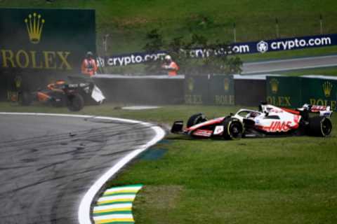 Daniel Ricciardo’s horror season continues after being smashed out of Sao Paulo GP on second lap in ..