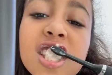 Kim Kardashian slammed for letting North, 9, ‘grow up too fast’ after the tween shows off morning..