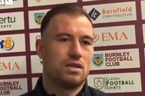 Burnley star Ashley Barnes in hilarious X-rated interview on BBC after scoring in heated Blackburn..