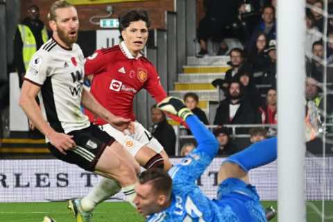 Fulham 1 Man Utd 2: Alejandro Garnacho scores last-minute winner after 18-year-old comes off bench..