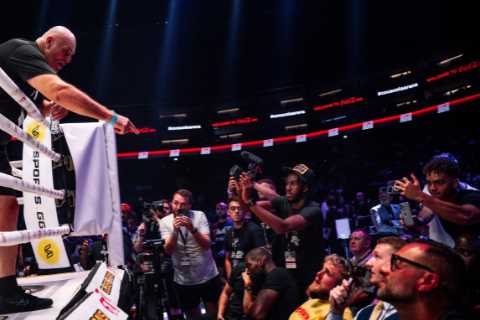 Tommy Fury’s dad John says Jake Paul ‘absolutely s*** his trousers’ after ringside clash at son’s..
