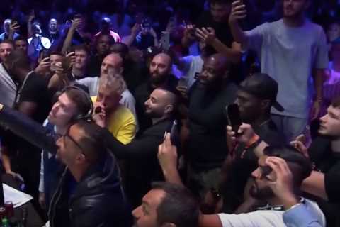 Watch moment Tommy Fury’s dad ‘shakes hands with Jake Paul’s manager over fight’ with grudge match..
