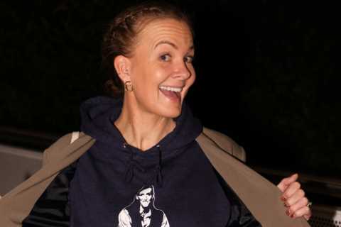 Jill Scott’s partner Shelley shows off ‘Team Jill’ top as celebs’ family members arrive in Australia