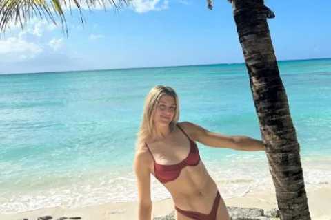 Eugenie Bouchard strips down to bikini as she reveals biggest turn ons and says she’ll never date..