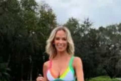 Jena Sims shares cheeky behind-the-scenes pics of SI Swimsuit photo shoot as she poses with Brooks..