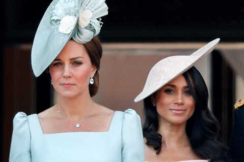 What was the flower girl dresses row about between Meghan Markle and Kate Middleton?