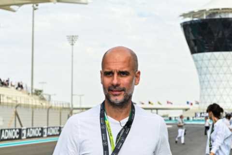 Pep Guardiola joins Lewis Hamilton’s Mercedes as stars including Patrice Evra, Shaq and Usain Bolt..