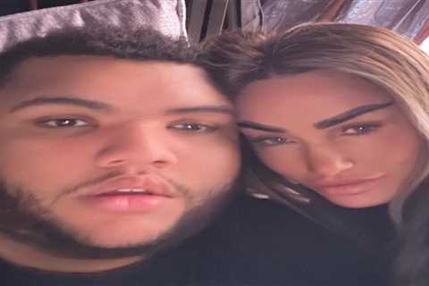 Katie Price brushes off Carl Woods split as she poses for selfie with son Harvey