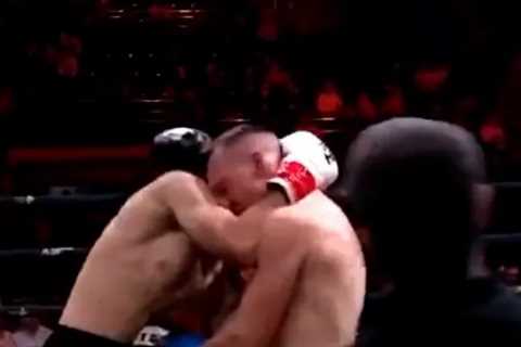 Kickboxer Danil Sharov suffers horrific fractured skull after being kneed in head but amazingly..