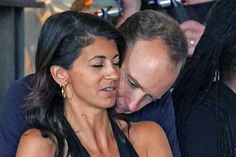 Matt Hancock can’t keep his hands off girlfriend Gina at the I’m A Celeb after-party as they ‘act..