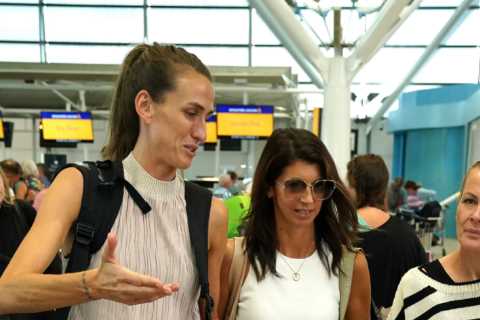 Matt Hancock’s girlfriend Gina Coladangelo and I’m A Celeb winner Jill Scott fly home from..