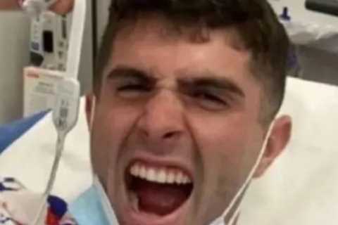Chelsea star Christian Pulisic celebrates from his hospital bed as USA’s goal hero vows to be back..