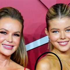 Amanda Holden poses with lookalike daughter Lexi, 16, on the red carpet as they glam up for the..