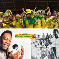 Brazil fans pay touching tribute to Pele ahead of South Korea clash as World Cup legend watches..