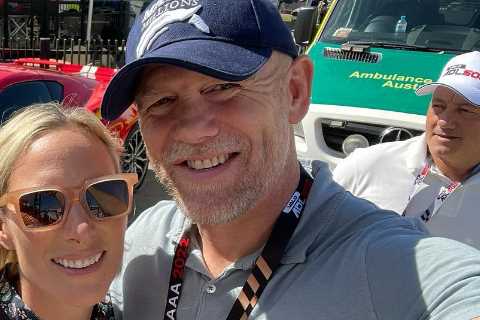 Zara and Mike Tindall look loved up as they land in Adelaide after I’m A Celebrity