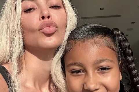 Kim Kardashian reveals completely natural skin including wrinkles and blemishes in new selfie with..