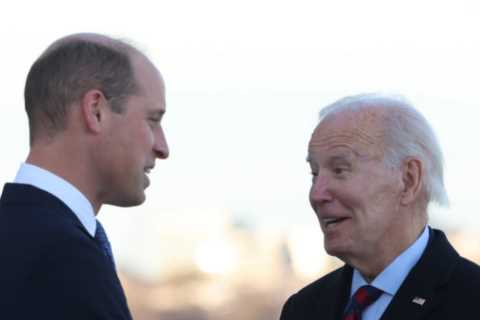 President Joe Biden asks Prince William ‘where’s your top coat’ during historic meeting on royal’s..