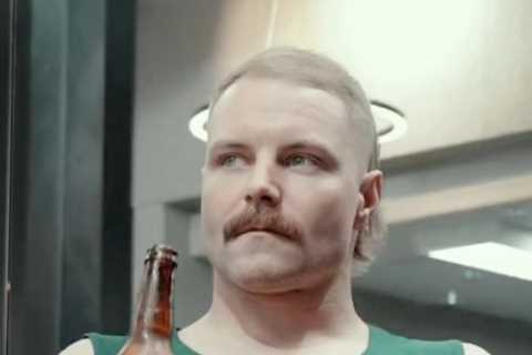 Valtteri Bottas looks unrecognisable as F1 star unveils dramatic new mullet haircut to ‘fit in’ in..