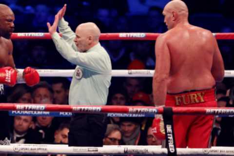 Derek Chisora, 38, refuses to retire despite being left spitting blood after savage Tyson Fury..