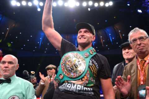 Tyson Fury reveals Usyk fight will be DELAYED until he has had surgery on right elbow as Gypsy King ..